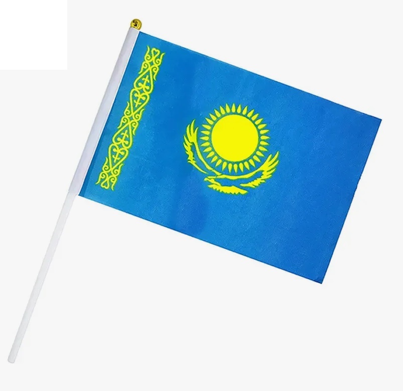 Флаг Казахстан на палочке