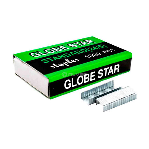 Скобы для степлера 24/6 1000 шт. Globe Star