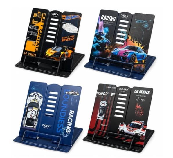 Подставка для книг железная для мальчиков, RACING, микс