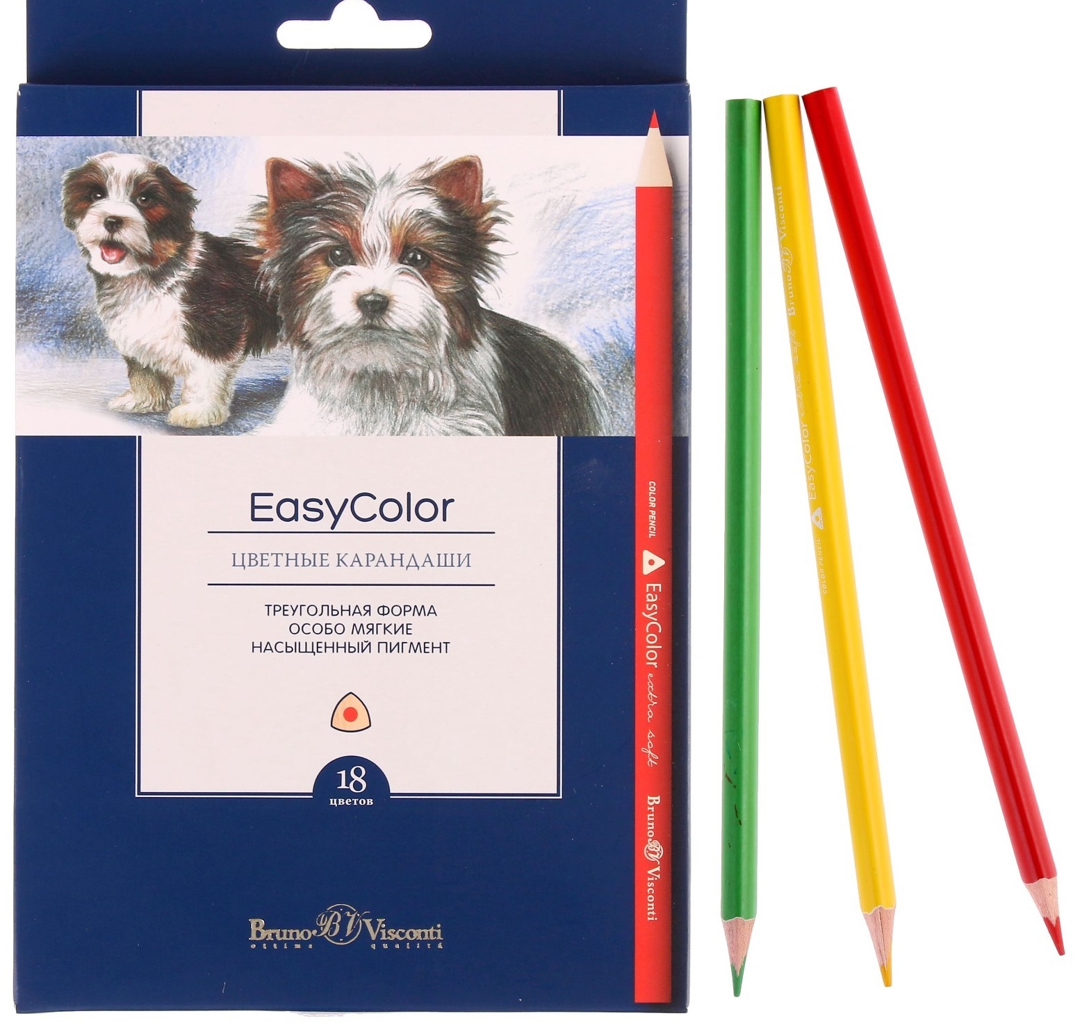 Карандаши 18 цветов Easycolor
