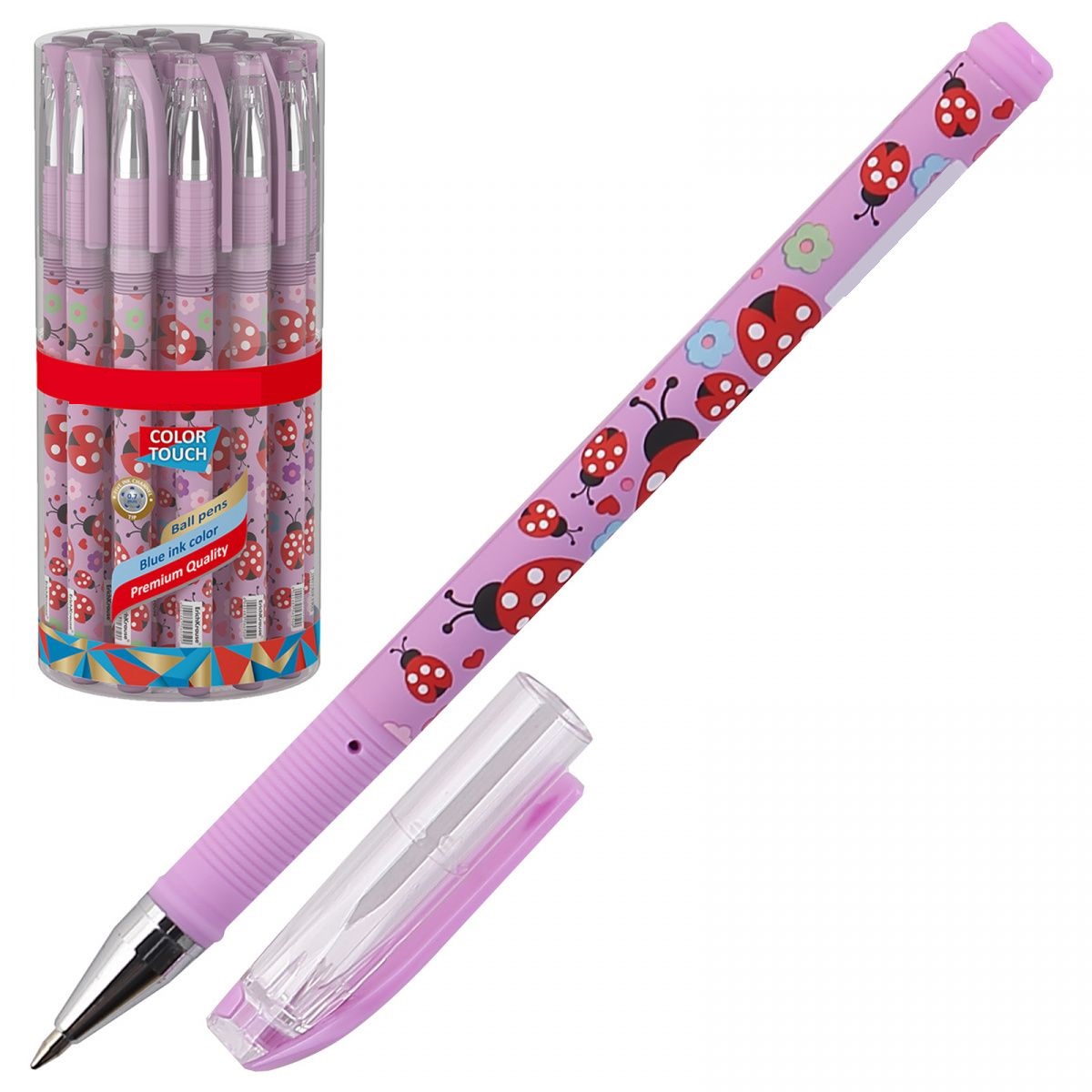 Ручка шариковая ЕК56050 ColorTouch Ladybug
