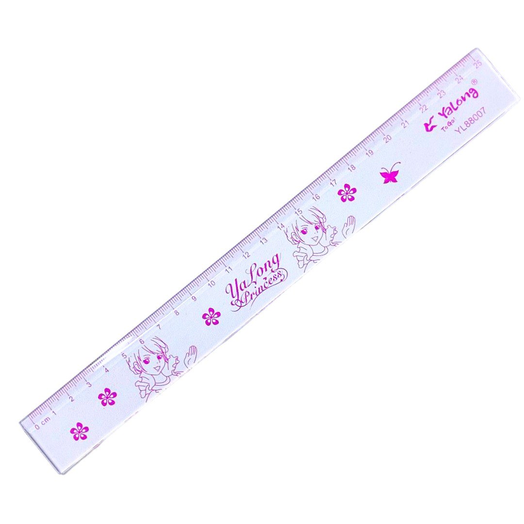 Линейка 25см пластик Princess