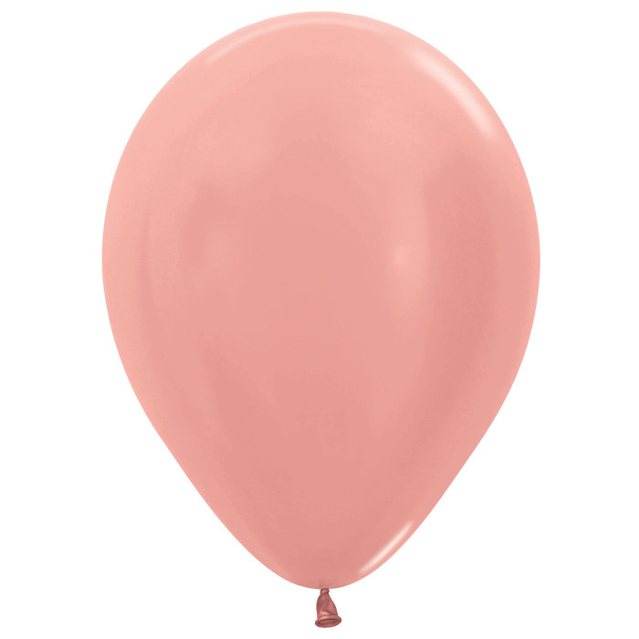 Воздушный шар латексный однотонный 12"/Sp металлик 568 Розовое золото Rose Gold