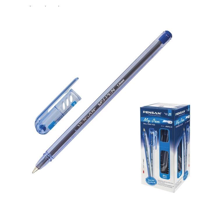 Ручка шариковая масляная Pensan "My-Pen", чернила синие