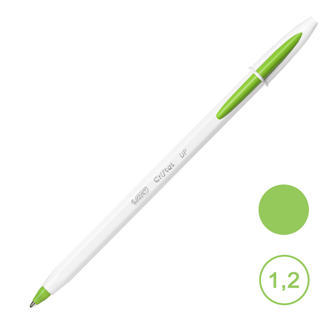 Ручка шариковая BIC Cristal Up Fun зеленая