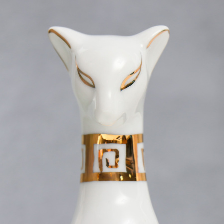 Фигурка керамика «Кошка египетская, белая» 21×5.5×6 см