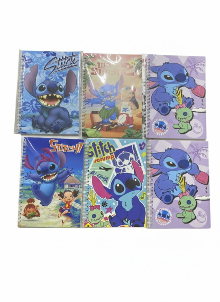 Блокнот STITCH, A5, 60 л, мультиколор