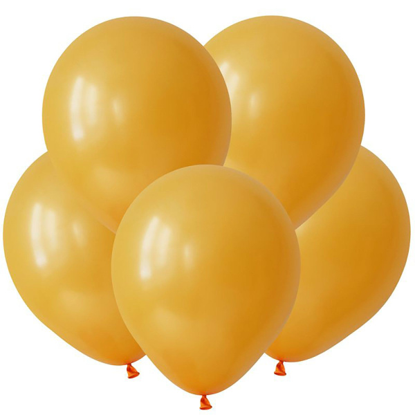 Воздушный шар латексный однотонный 12"/ВП пастель Цитрусовый Citrus