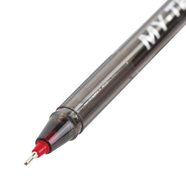 Ручка шариковая масляная Pensan "My-Tech", чернила красные