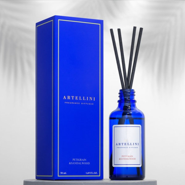 Диффузор ароматический "ARTELLINI", 50 мл, PETIGRAIN&SANDALWOOD 