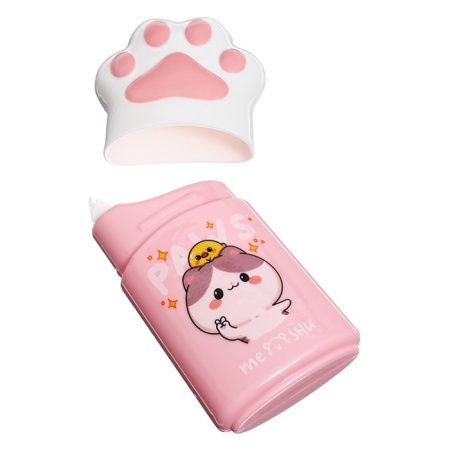 Корректирующая лента MESHU "Paw", 5мм*12м, ПВХ-бокс, европодвес