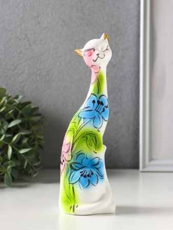 Фигура керамика «Кошка Итальянка», 21 см, белый
