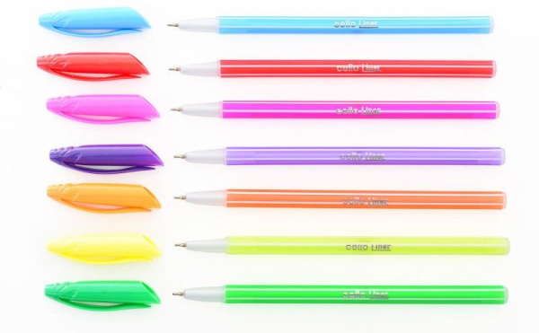 Ручка шариковая Cello Liner, 0.6мм, синий