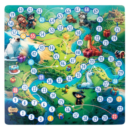 Настольная игра "Праздничные приключения: 10 игр в 1", 6+