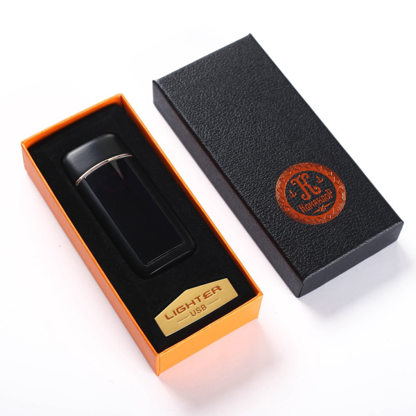 Зажигалка электронная «100 % Мужик», USB, спираль, 3×7.3 см