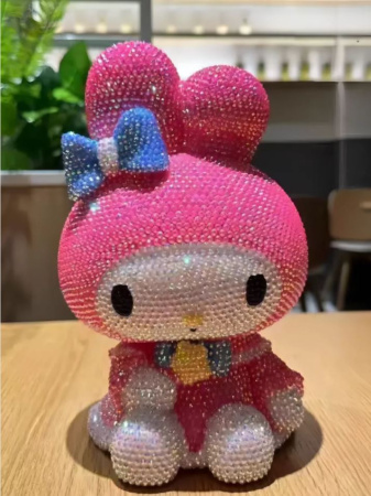 Алмазная мозаика-копилка "My Melody", 12 см, 6 цв.страз