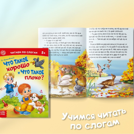 Книги набор "Читаем по слогам" 6 шт по 12 стр 