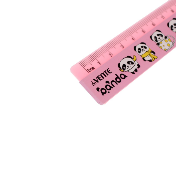Линейка 16 см deVENTE Panda, МИКС 3 дизайна
