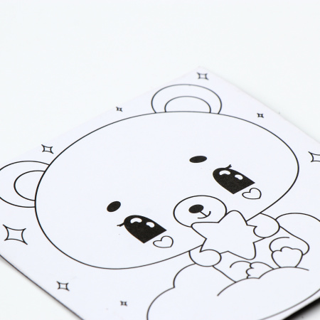 Магнит-раскраска «Мишка», 10 х 10 см