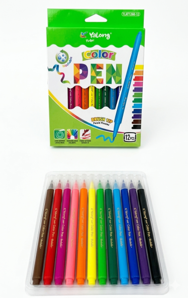 Фломастеры Yalong "Сolor Pen" 12 цв