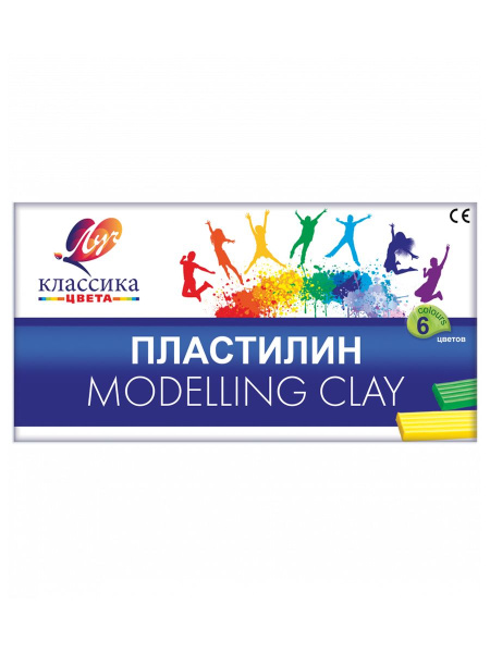 Пластилин Луч "Классика" , 6 цветов, 120 гр