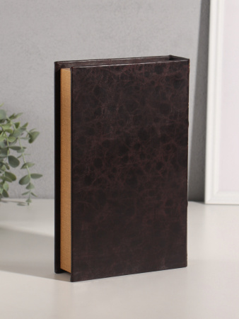Шкатулка - книга сейф «Король», дерево, искусственная кожа, 26×17×5 см