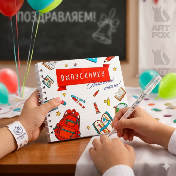 Набор выпускника начальной школы блокнот и ручка