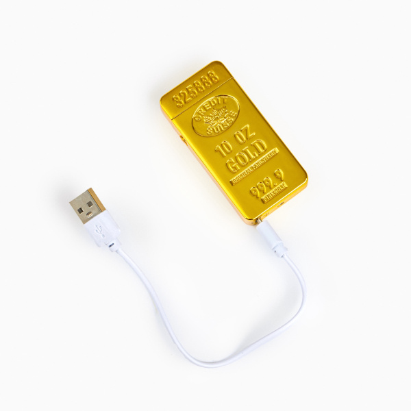 Зажигалка электронная, дуговая, USB, 3.5×1×7 см