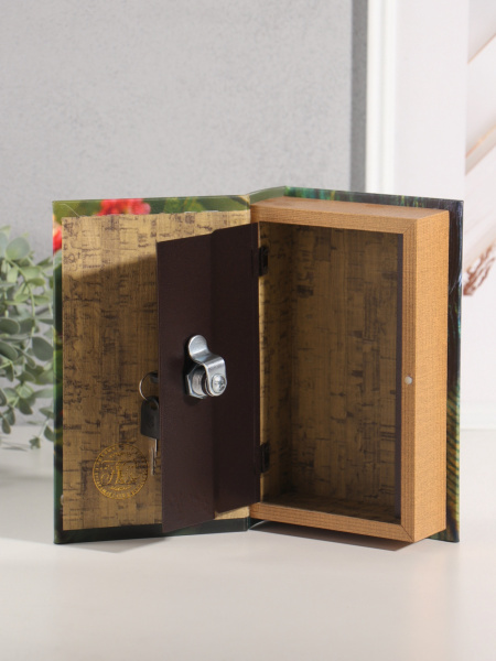 Шкатулка книга-сейф «Птицы. Колибри» дерево, искусственная кожа, 21×13×5 см