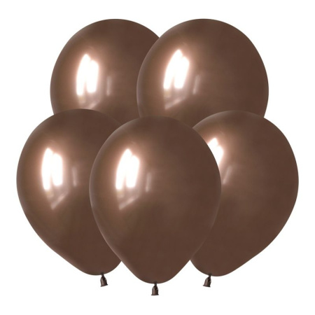 Воздушный шар латексный однотонный 12"/Sp металлик 576 Шоколадный Chocolate
