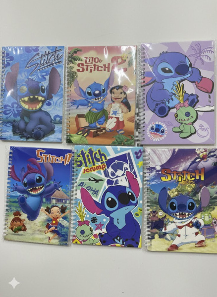 Блокнот STITCH, A5, 60 л, мультиколор