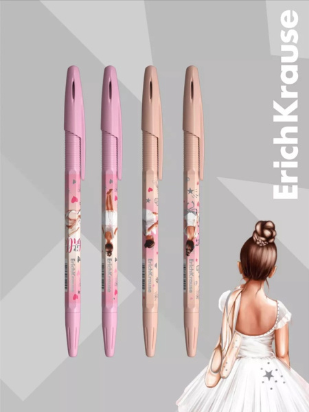 Ручка шариковая ErichKrause R-301 Stick Original, узел 0,7мм, синяя 