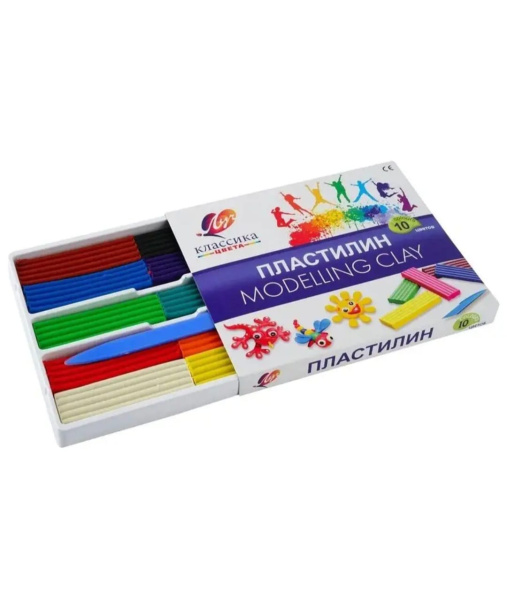 Пластилин Луч "Классика" , 10 цветов, 200 гр