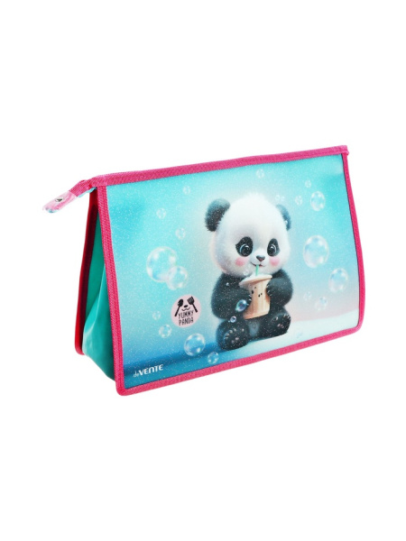 Папка для тетрадей А4, 330×230×100 мм, deVENTE Yummy Panda, молния сверху, пластиковая, для девочки