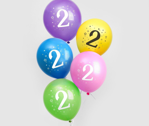 Шар латексный 12" «2 года»