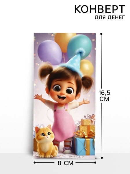 Конверт для денег «Хорошее настроение», 16.5×8 см