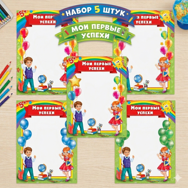 Набор "Мои первые успехи", 5 шт, А4