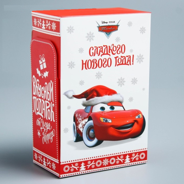 Подарочная коробка «С Новым Годом!», Тачки, 10 х 16 х 6 см