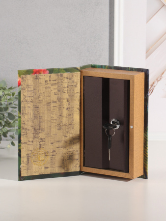 Шкатулка книга-сейф «Птицы. Колибри» дерево, искусственная кожа, 21×13×5 см