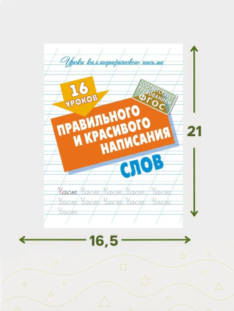 16 уроков правильного и красивого написания слов 6+ 