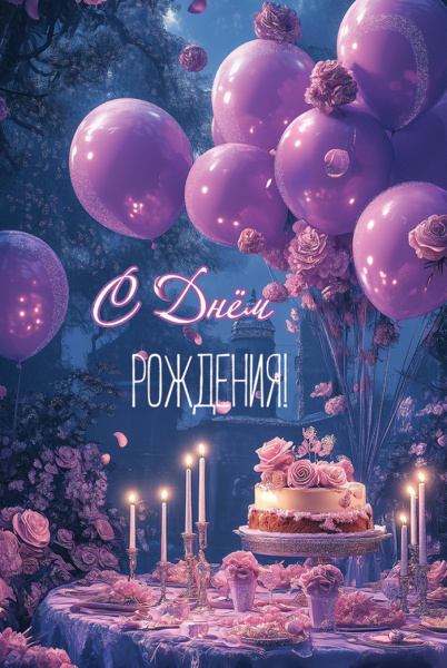 Открытка Праздник 5-0000570 С Днем рождения!