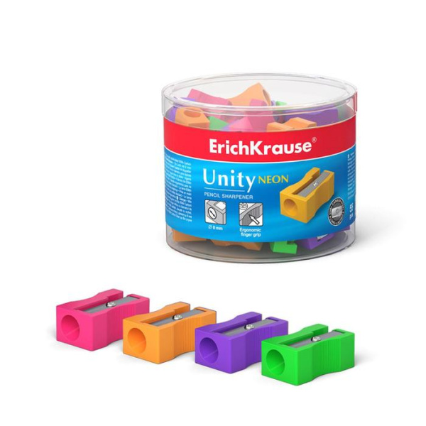 Точилка 1 отверстие Erich Krause UNITY NEON