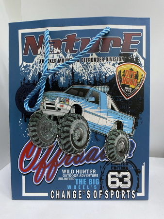 Пакет Подарочный 26*32 "Monster Truck"