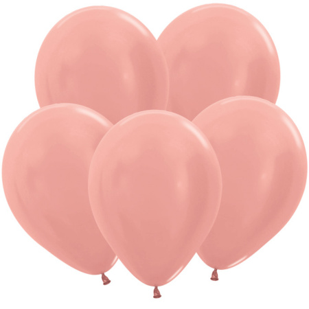 Воздушный шар латексный однотонный 12"/Sp металлик 568 Розовое золото Rose Gold