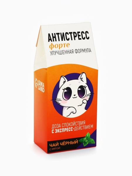 Чай чёрный «Антистресс», со вкусом мяты, 100 г