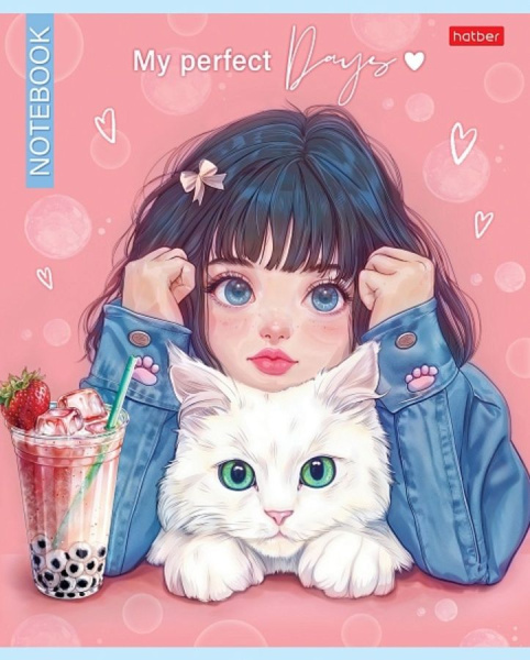 Набор тетрадей "Bubble Tea", 5 шт., клетка, 48л.