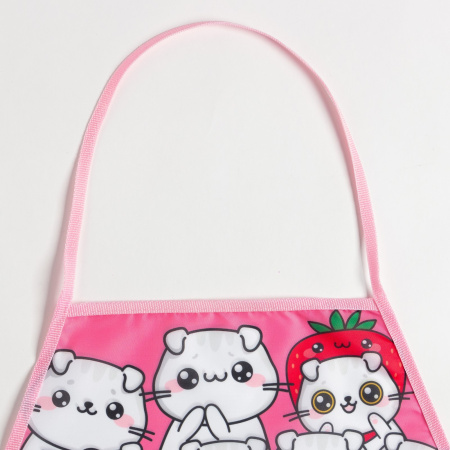 Фартук детский для творчества «Этель» Happy cats, 49×39 см