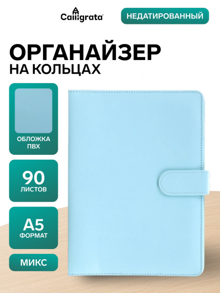 Ежедневник-органайзер Calligrata, А5, 90 листов, МИКС