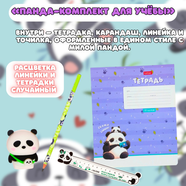 «Панда-комплект для учёбы»