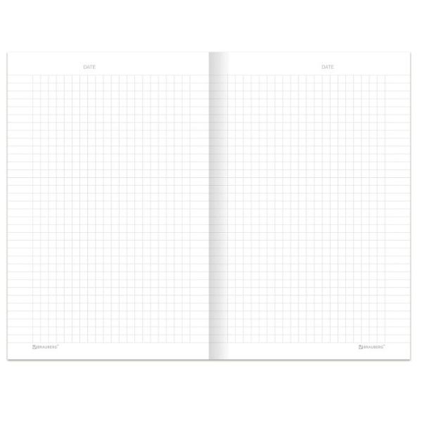 Бизнес-блокнот А5 80л(BRAUBERG) Minimal мятный, клетка